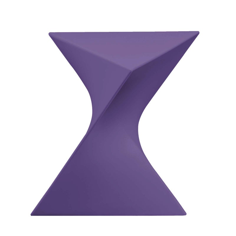 LeisureMod طاولة جانبية عصرية باللون الأرجواني من LeisureMod - طاولة زينة أنيقة لغرفة النوم وغرفة المعيشة - Image 1
