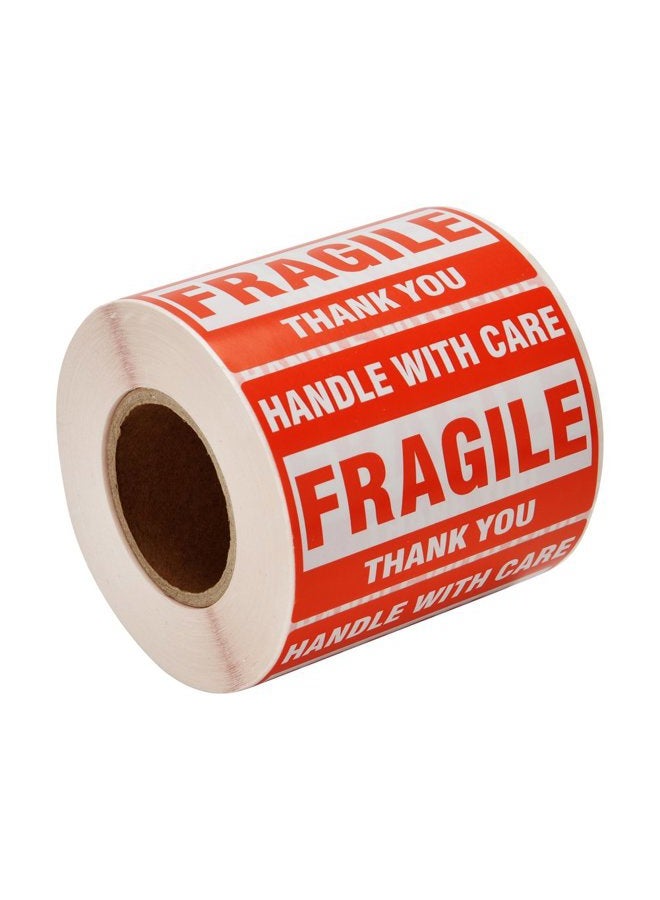 9527 Product 2'' x 3'' Fragile Stickers with Care Warning - Shipping Labels Stickers,500 Labels/Roll (1 Roll) - Image 1
