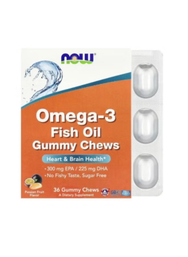 NOW OMEGA-3 FISH OIL GUMMY CHEWS 36 S