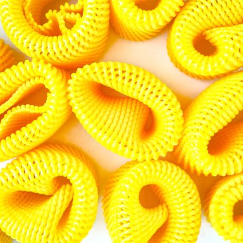 Blue max Fruit Covering & Packaging Foam Net | Reusable Protective Cushioning for Apples, Pears, Mangoes, Breathable, Fruit Covering to Prevent Damage During Transit & Storage | Yellow | 10MTR - Image 5