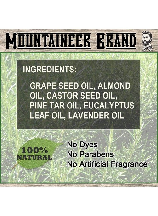 mountaineer brand Beard Oil Natural Beard Oil For Men Conditions Softens Hydrates Hair Soothes Dry Itchy Skin Beard Oil Growth For Men Grooming Beard Maintenance Treatment Wv Pine Tar 2Oz  - Image 5