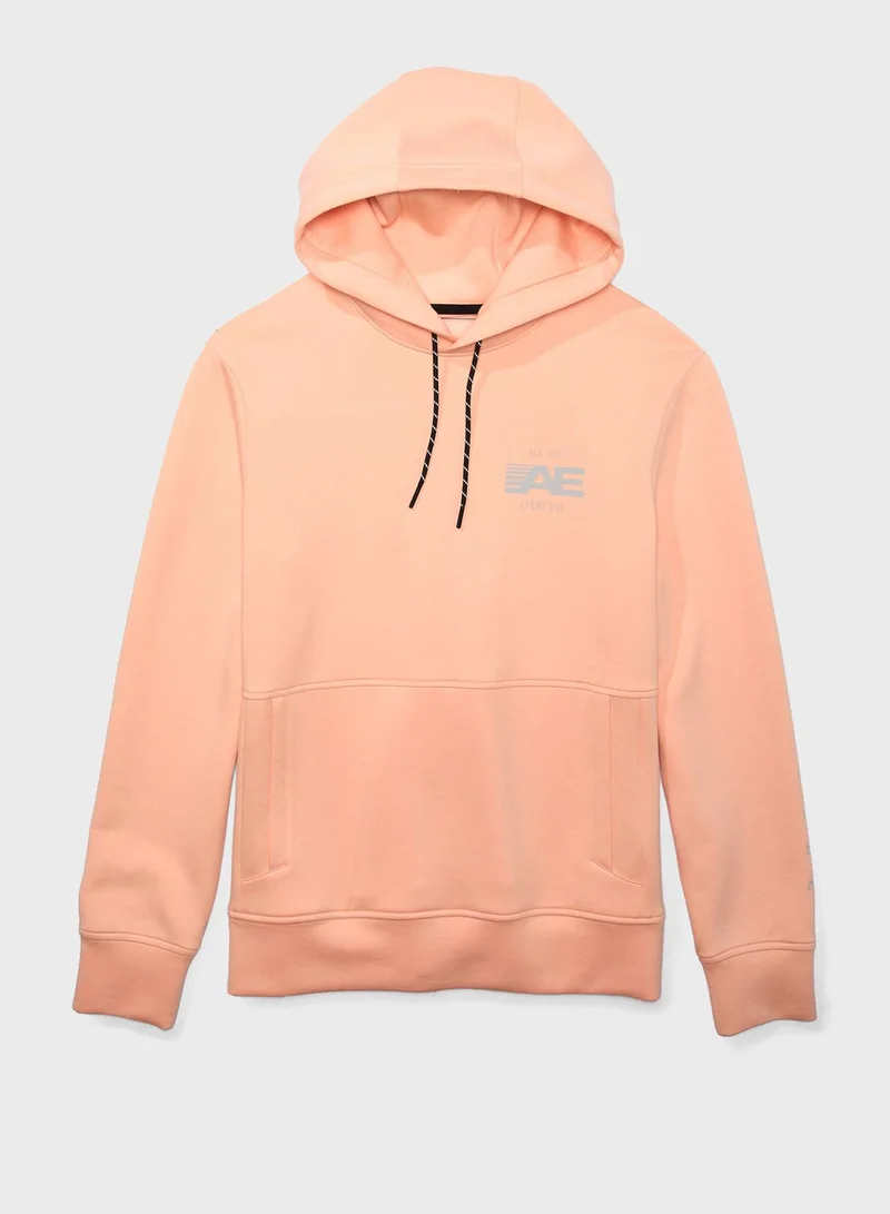 American Eagle Logo Pocket Hoodie