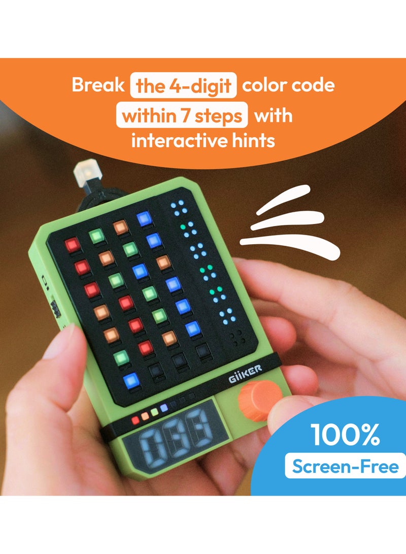 GiiKER Super Decoder, 600-Level Code Craking Puzzle Game for 1-2 Players, Brain Training Handheld Games for Kids and Adults, Travel Road Trip Game - Birthday Gift for Boys u0026 Girls - Image 2