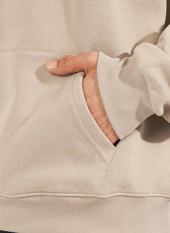 Styli Eco Earth Relaxed Fit Color Block Terry Hoodie