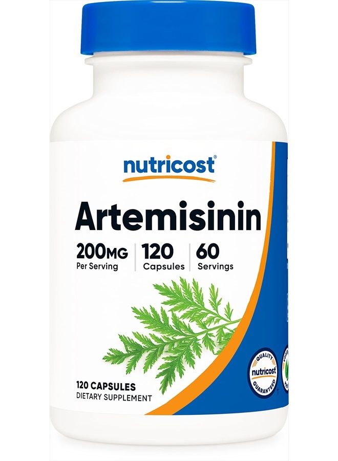 Nutricost Artemisinin 200mg, 120 Vegetarian Capsules - Non-GMO, Gluten Free, 60 Servings  - Image 1