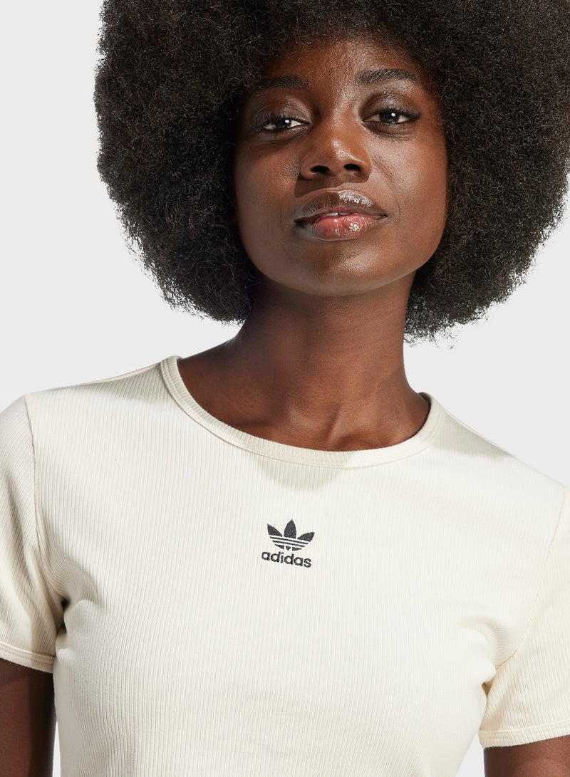 adidas Originals Essentail Ribbed T-Shirt  - Image 3