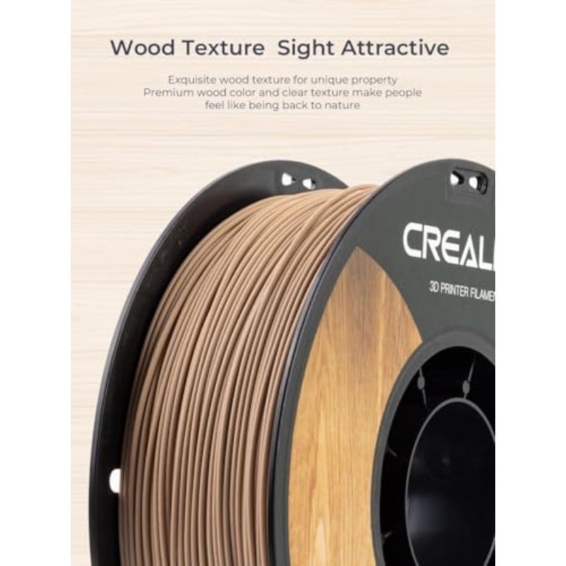 خيوط CR Wood PLA بقطر 1.75 مم ووزن 1 كجم لطابعات K2 Plus 3D + دقة أبعاد ±0.03 مم مناسب لمعظم طابعات 3D - Image 4