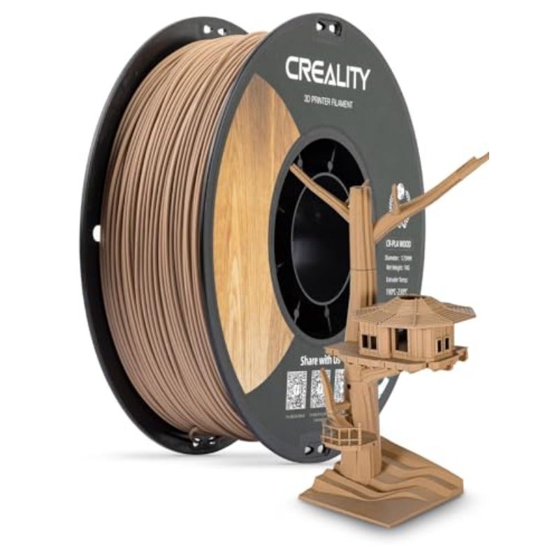 خيوط CR Wood PLA بقطر 1.75 مم ووزن 1 كجم لطابعات K2 Plus 3D + دقة أبعاد ±0.03 مم مناسب لمعظم طابعات 3D - Image 1