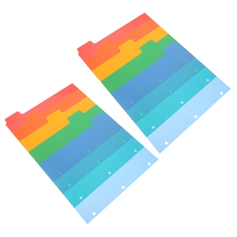 10Pcs Convenient Binder Dividers Daily Use Notebook Dividers Household Binder Tabs - Image 1