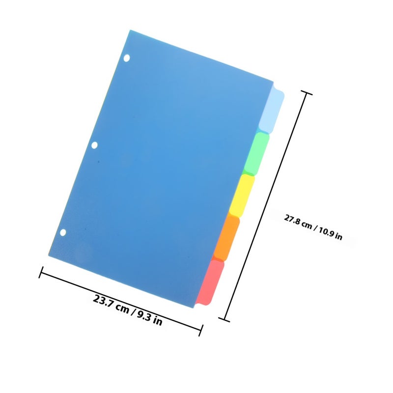 10Pcs Convenient Binder Dividers Daily Use Notebook Dividers Household Binder Tabs - Image 2