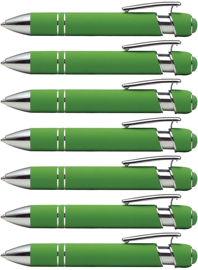 Express Pencils Rubberized Soft Touch | Burst of Color | Ballpoint Pen with Stylus Tip a stylish, premium metal pen, black ink, medium point (Green, 7) - Image 1