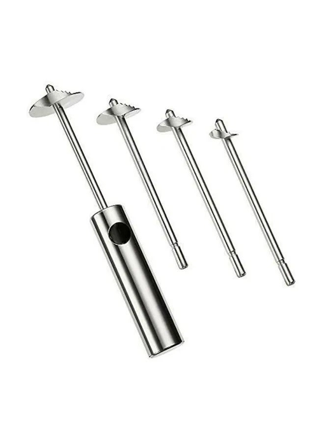 Bluejw 5-Piece Stainless Steel Veggie Drill Twister Set Silver - Image 1