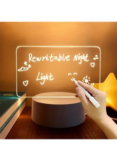 Haidue Personalized DIY Message Board Night Light USB Powered Table Lamp with Erasable Pen  - Image 1