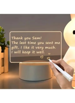 Haidue Personalized DIY Message Board Night Light USB Powered Table Lamp with Erasable Pen  - Image 2