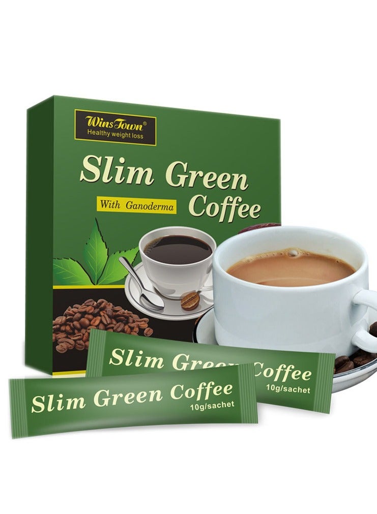 Winstown Wins Town Slim Green Coffee With Ganoderma slimmin g coffee 180g 18  sachets - Image 1