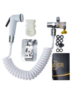 LUCKIER Portable Shattaf Bidet Sprayer, High Pressure Shatafa Kit with 3 mates hose and universal adapter for taps 13-24mm diameter. Suitable for home/hotel/bathroom/garden  - Image 1