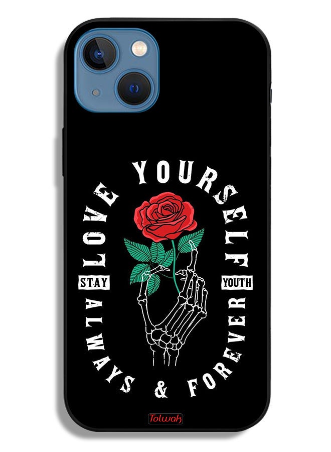 Tolwak Apple iPhone 13 Protective Case Love Yourself Always - Image 2