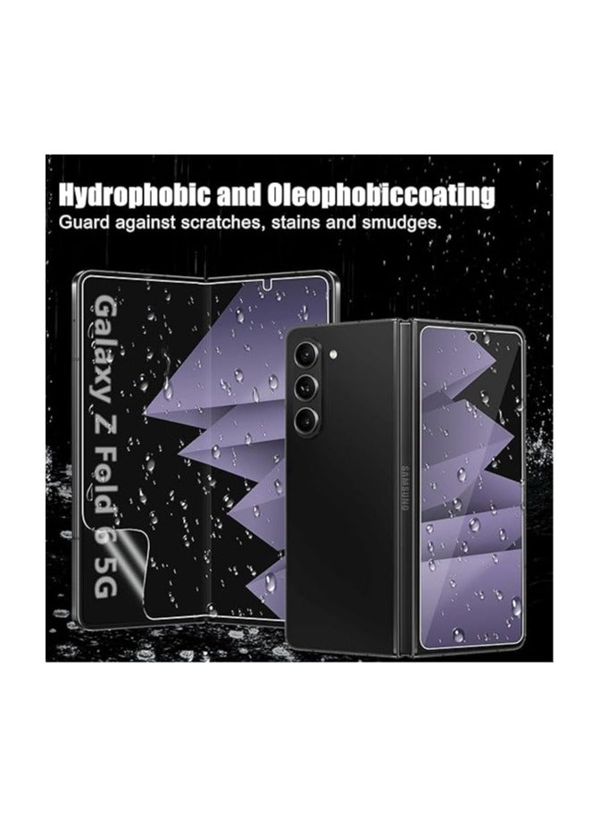 general Tempered Glass + TPU Flexible Screen Protector Compatible with Galaxy Z Fold 6 5G, [2+2 Pack] HD Anti Scratch, 9H Hardness Tempered Glass Film for Z Fold 6 2024 - Image 3