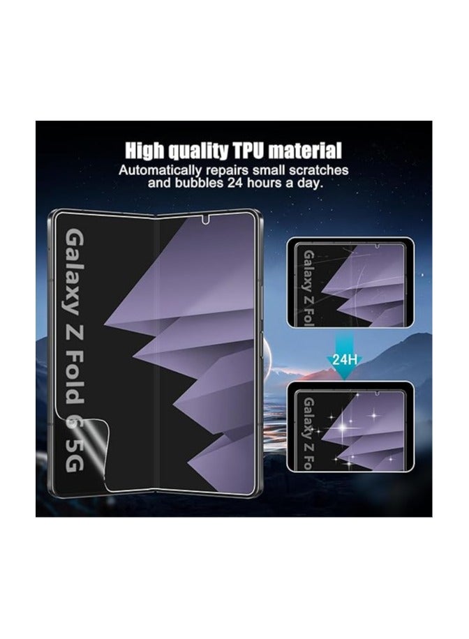 general Tempered Glass + TPU Flexible Screen Protector Compatible with Galaxy Z Fold 6 5G, [2+2 Pack] HD Anti Scratch, 9H Hardness Tempered Glass Film for Z Fold 6 2024 - Image 5
