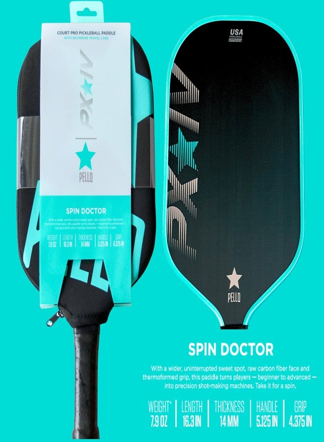 PELLO PXIV Carbon Fiber Pickleball Paddle | USAPA Approved | Toray 700 Carbon Fiber face | Polypropylene Honeycomb Core | Pickle Ball Racket for Power, Spin and Control - Image 5