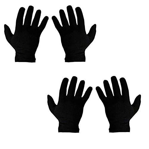 Nancy UNISEX Cotton Half Hand Gloves for Driving and Sun Protection ( Black, Free Size, 2 Pair) - Image 5