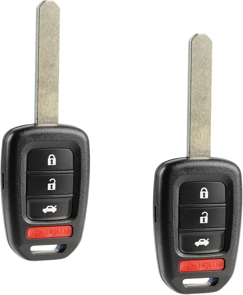 USARemote Car Key Fob Keyless Entry Remote for Honda Accord, CR-V, and Civic - Set of 2 - Image 1