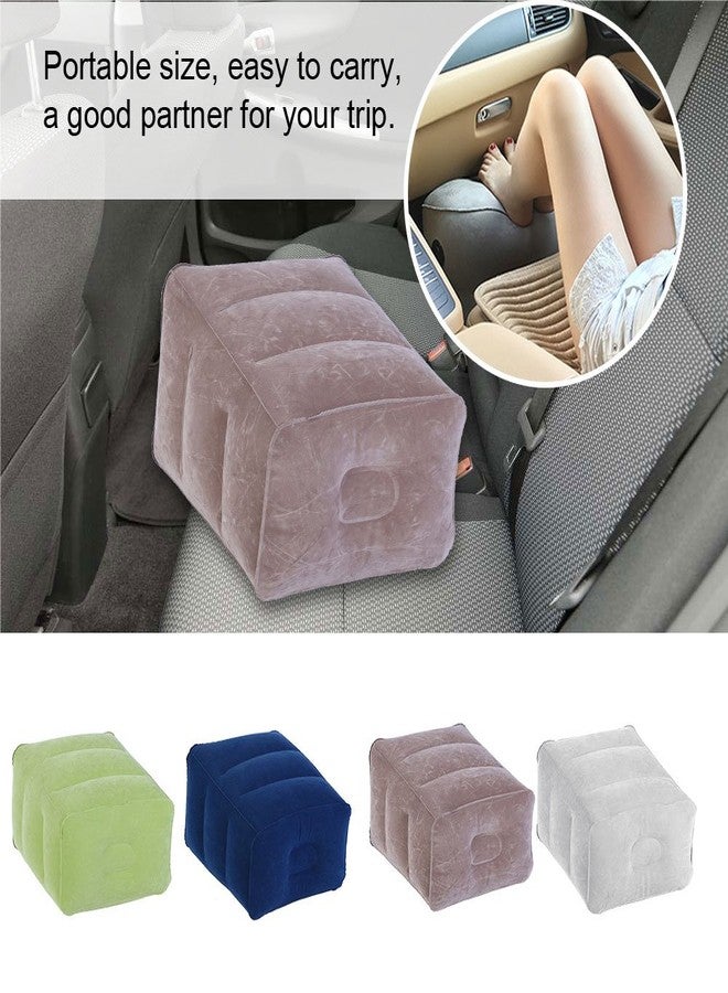 Brrnoo Inflatable Travel Foot Rest for Kids, Lightweight Compact Multi Functional Airplane Car Leg with Carry Bag, PVC Inflatable Footstool - Image 5