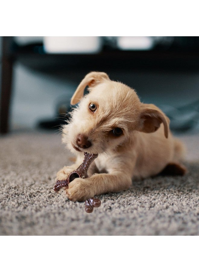 Ethical Pet Spot BamBones Plus Triple Chew  Bamboo Fiber & Nylon, Durable Long Lasting Dog Toy For Aggressive Chewers  Great For Adult Dogs & Teething Puppies Under 30Lbs, NonSplintering, 4In, Bison Flavor - Image 2