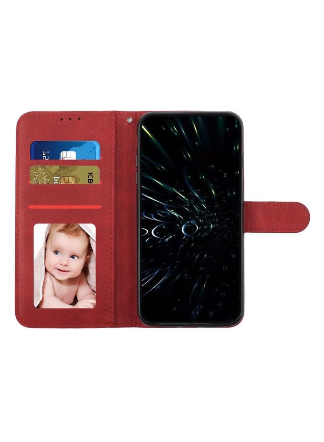 اس-توب جراب لهاتف Samsung Galaxy S25+ / S24+ 5G جراب هاتف من الجلد بخياطة من جلد العجل مع مشبك - Image 4