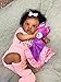 Zero Pam Black Reborn Baby Dolls20 Inch Lifelike Baby Doll African American Babe Newborn Doll with Soft Cotton Body Real Life Silicone Babe That Look Real with Accessories for Kids 3 - Image 2