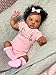 Zero Pam Black Reborn Baby Dolls20 Inch Lifelike Baby Doll African American Babe Newborn Doll with Soft Cotton Body Real Life Silicone Babe That Look Real with Accessories for Kids 3 - Image 4