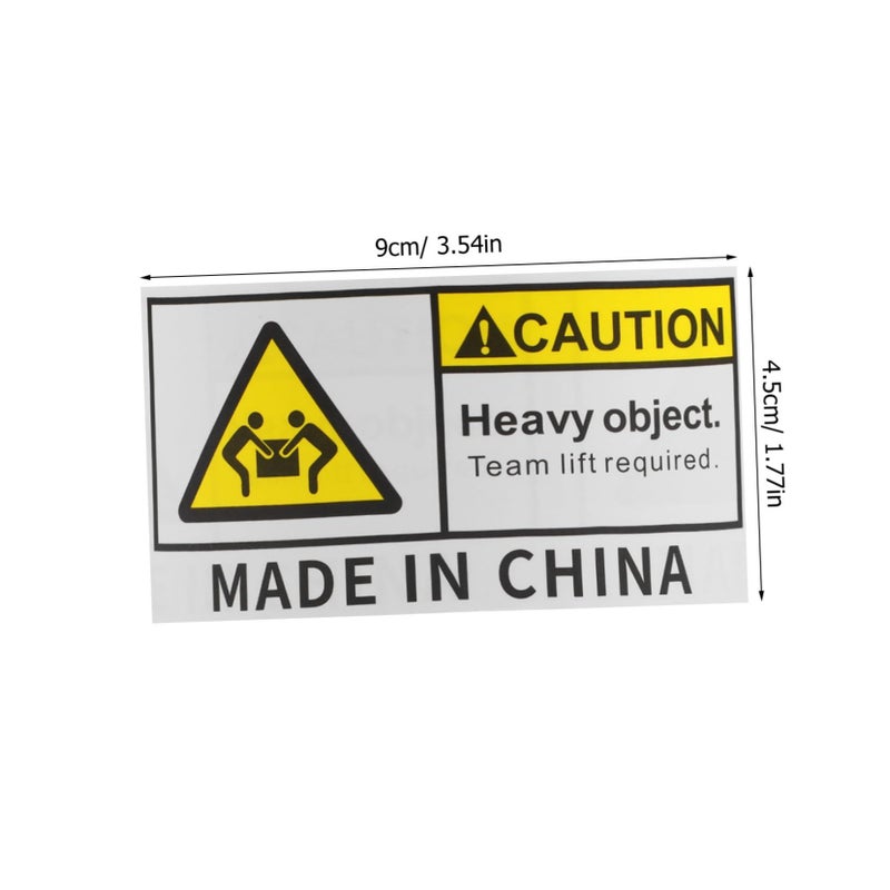 500 Sheet Heavy Object Warning Stickers Team Lift Labels for Safe Shipping - Image 3