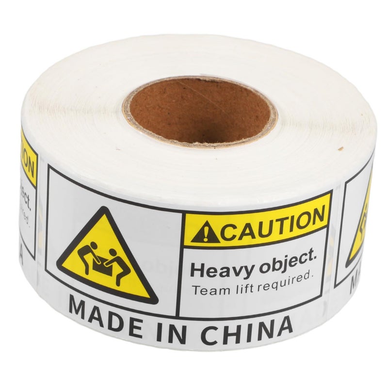 500 Sheet Heavy Object Warning Stickers Team Lift Labels for Safe Shipping - Image 2