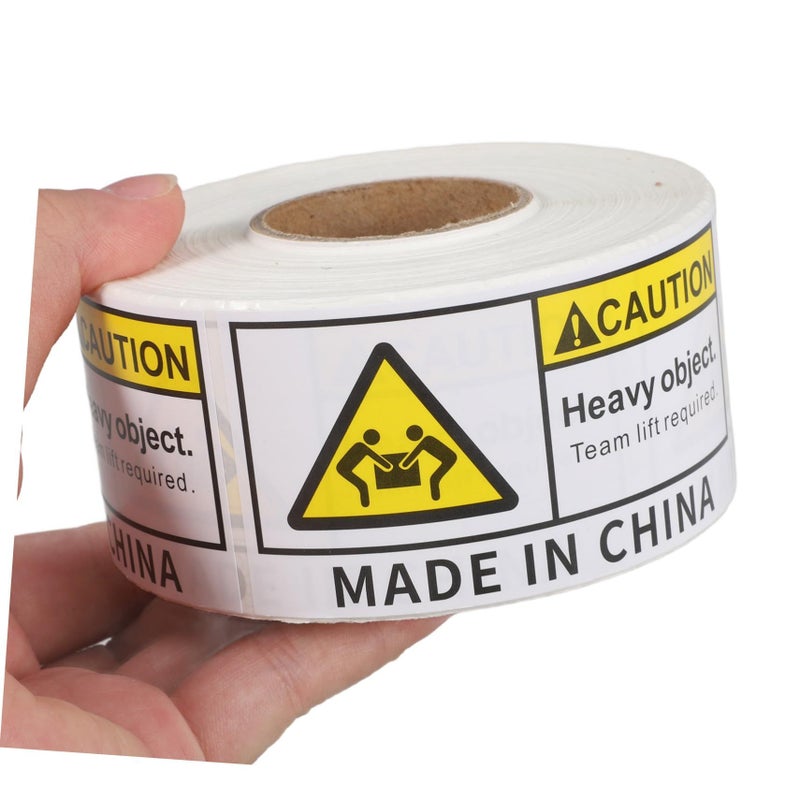 500 Sheet Heavy Object Warning Stickers Team Lift Labels for Safe Shipping - Image 4