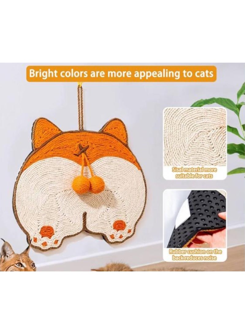 لوح خدش للقطط، حصيرة خدش من السيزال، ملصق حائط، مبراة مخالب مقاومة للتآكل والخدش، لعبة قطط موفرة للمساحة - Image 3