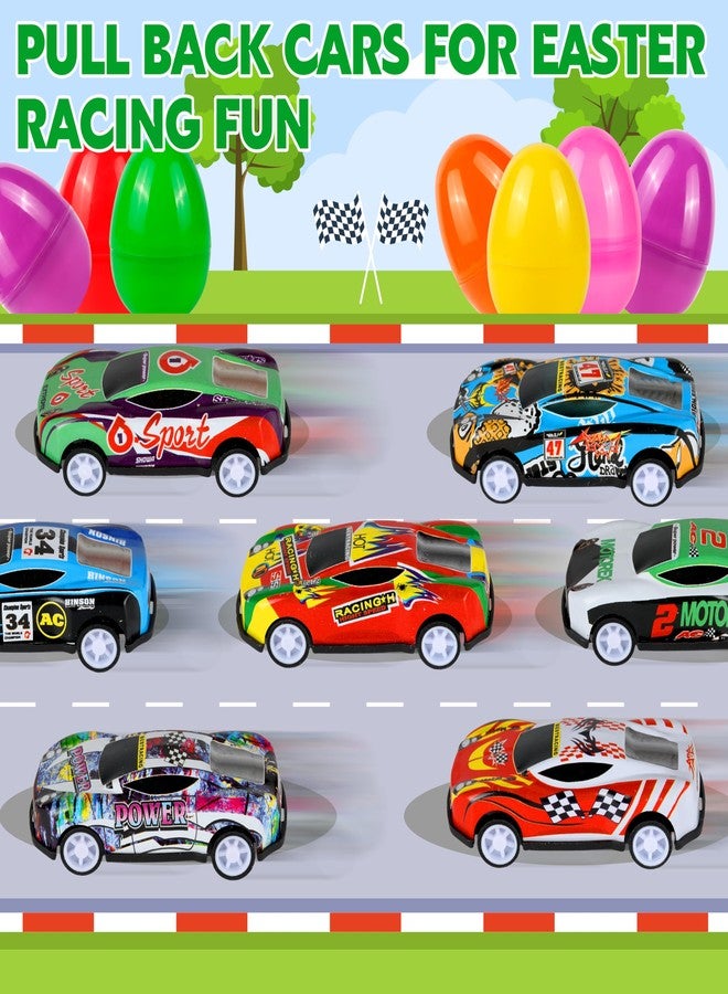 Seifar 24Pack Prefilled Easter Eggs with Pull Back Cars,Mini Race Car Prefilled Easter Basket Stuffers Gifts Party Favors for Classroom Prizes Goodie Bag Egg Hunt - Image 4