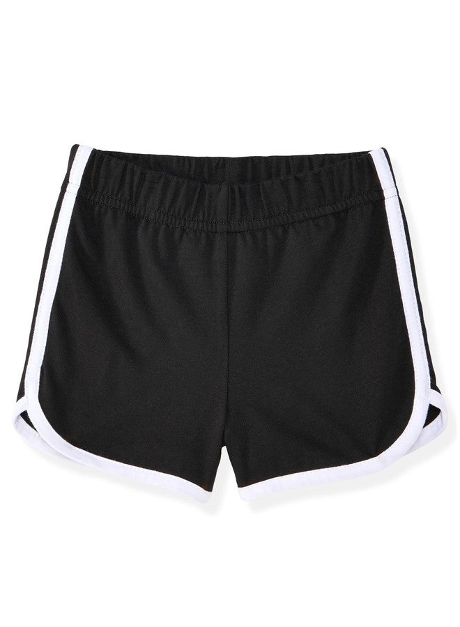 Garanimals Baby & Toddler Girl Black Dolphin Shorts - Machine-Washable Kid's Clothes - Size 4T - Purple, Navy Blue, Light Pink, Black - 4 Pack - Image 5