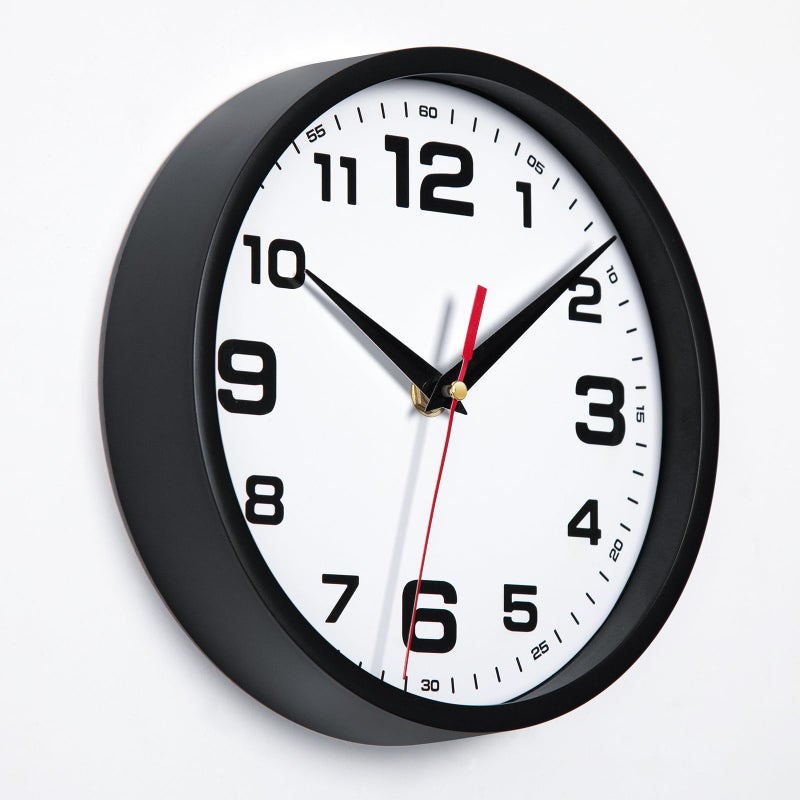 Warminn Wall Clock Silent Non-Ticking Modern Clocks Battery Operated 8 Inch Small Analog Clock Decorative for Living Room Bedroom Kitchen Office Decor (Black) - Image 5