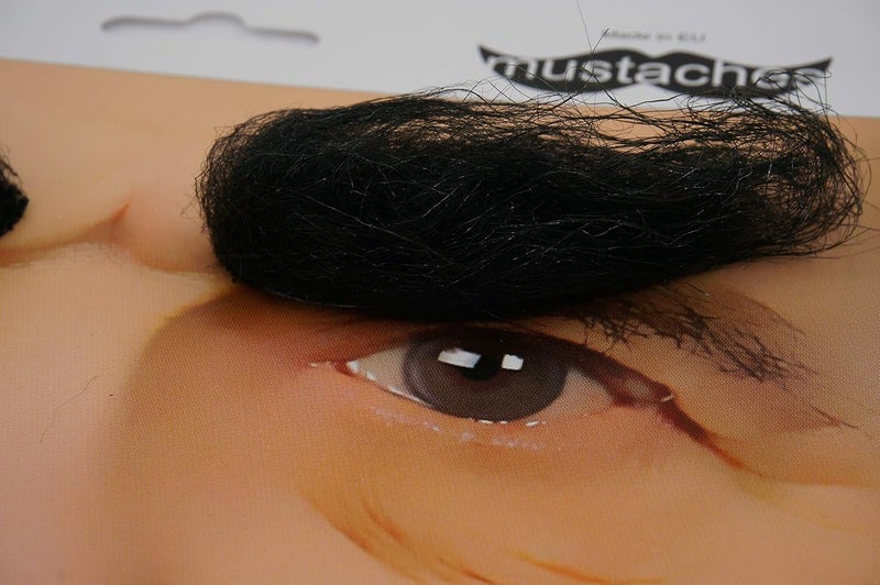 Mustaches Self Adhesive Novelty Realistic Fake Eyebrows Black Color - Image 5