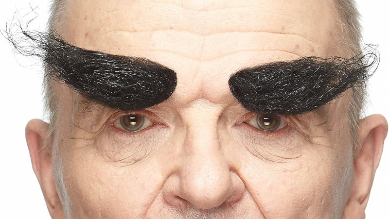 Mustaches Self Adhesive Novelty Realistic Fake Eyebrows Black Color - Image 2