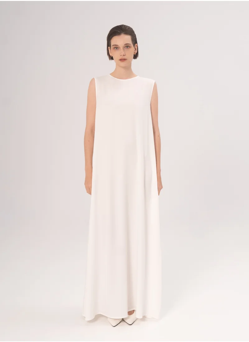 هدية المدينة  White Cala Inner Dress - HM