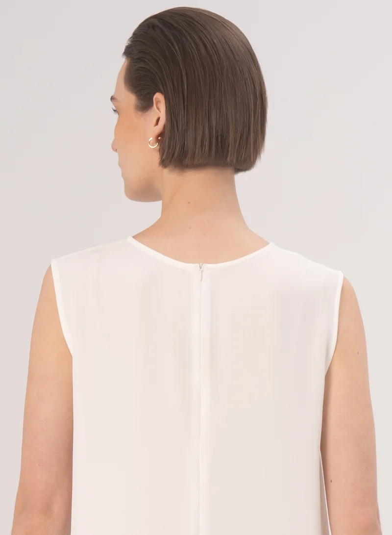 هدية المدينة  White Cala Inner Dress - HM