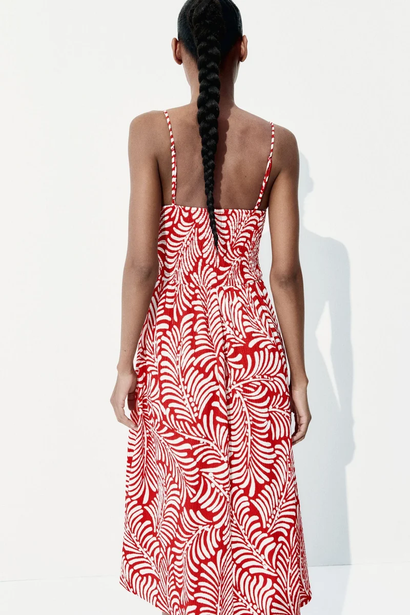اتش اند ام Smocked strappy dress