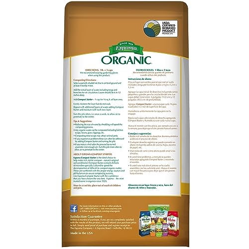 Espoma Organic Compost Starter; All-Natural Composing Aid Helps Break Down Organic Matter to Make Rich Compost for Organic Gardening. 4 lb. Bag; Pack of 1 - Image 2