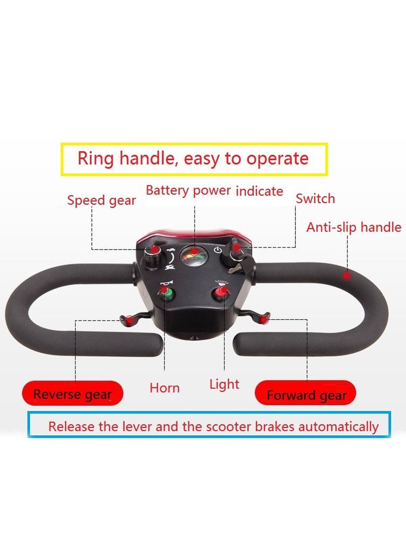 Other Manufacturer - 4 Wheel Electric Folding Mobility Scooter Portable Electric Wheelchair Scooter for Adult and Elderly - Image 1