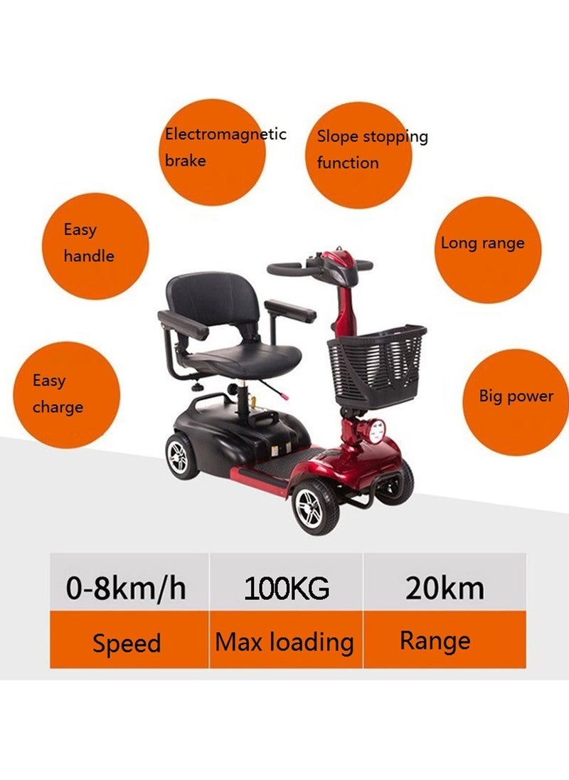 Other Manufacturer - 4 Wheel Electric Folding Mobility Scooter Portable Electric Wheelchair Scooter for Adult and Elderly - Image 1