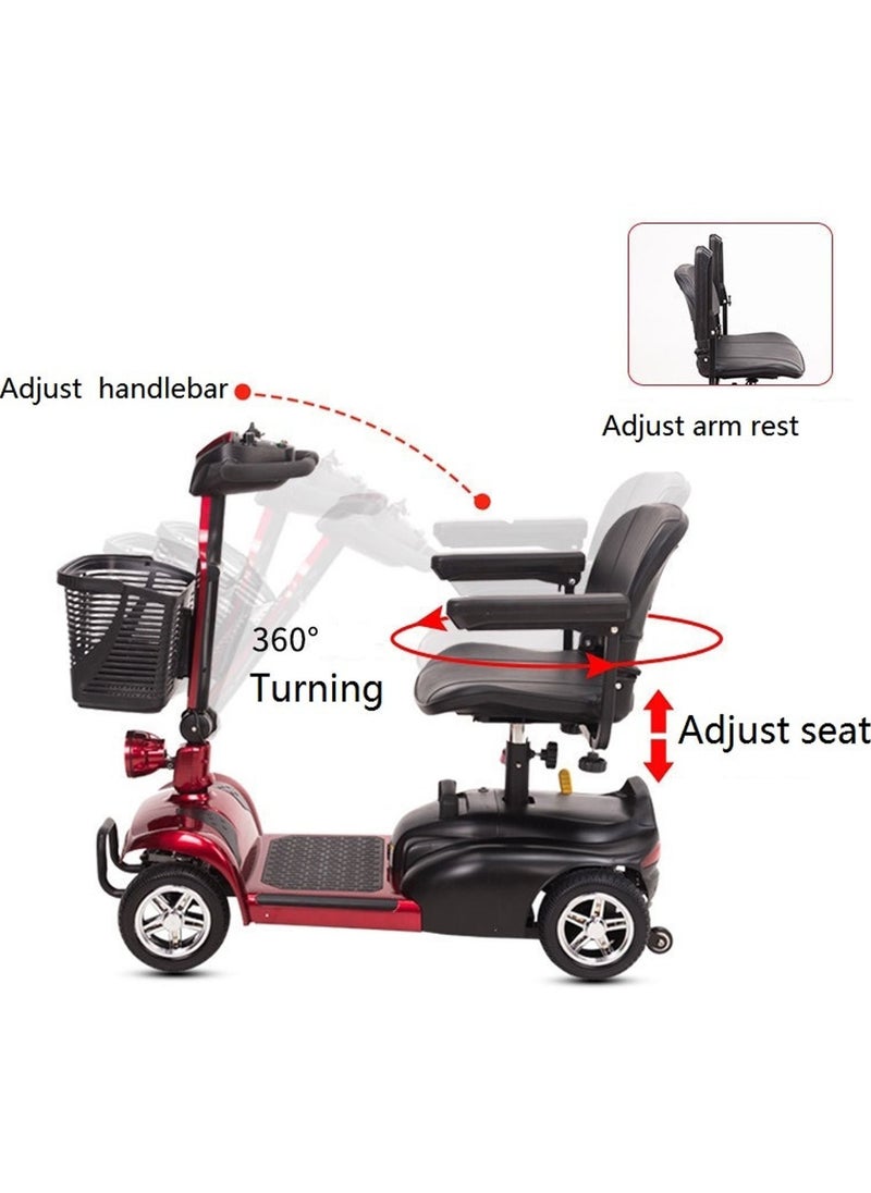 Other Manufacturer - 4 Wheel Electric Folding Mobility Scooter Portable Electric Wheelchair Scooter for Adult and Elderly - Image 1