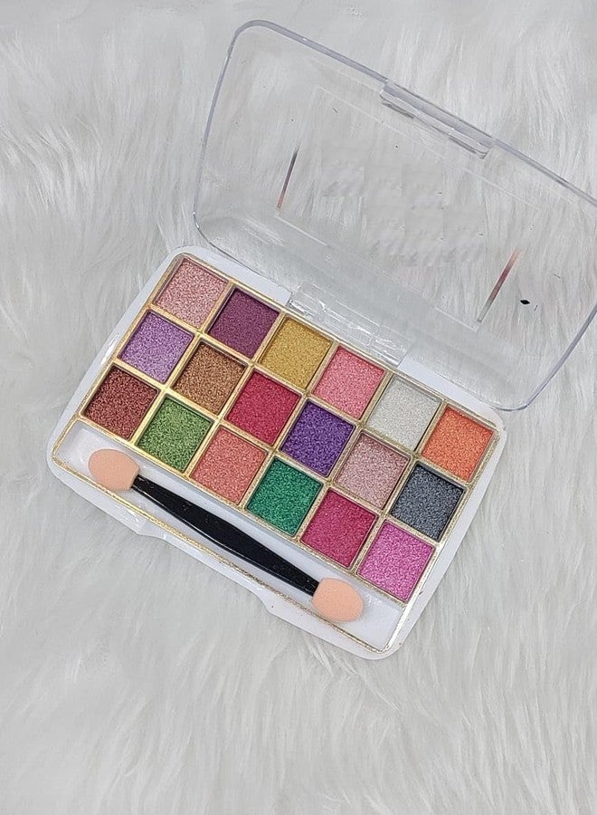 Glamezone 18 Color Brilliant Eyeshadow Palette 12 ml (Multicolor) - Image 1