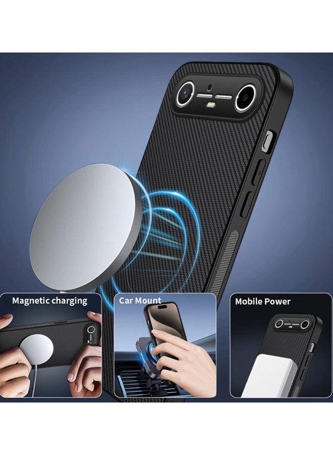 Magnetic Case for Tecno Pova Slim 5G , Premium Twill Texture Case, Raised Camera Lens Protection，Military Grade，Fashion ShockproofTecno Pova Slim 5G Cover ，Comfortable Touch - Image 5