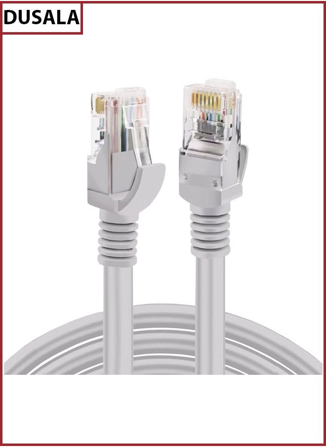 DUSALA High Speed RJ45 cat6 Ethernet Patch Cable LAN Cable Compatible for PS4/PS3, Nintendo Switch, Raspberry Pi 4, Smart TV, Computer, Modem, Router, 40 Meter Grey  - Image 1